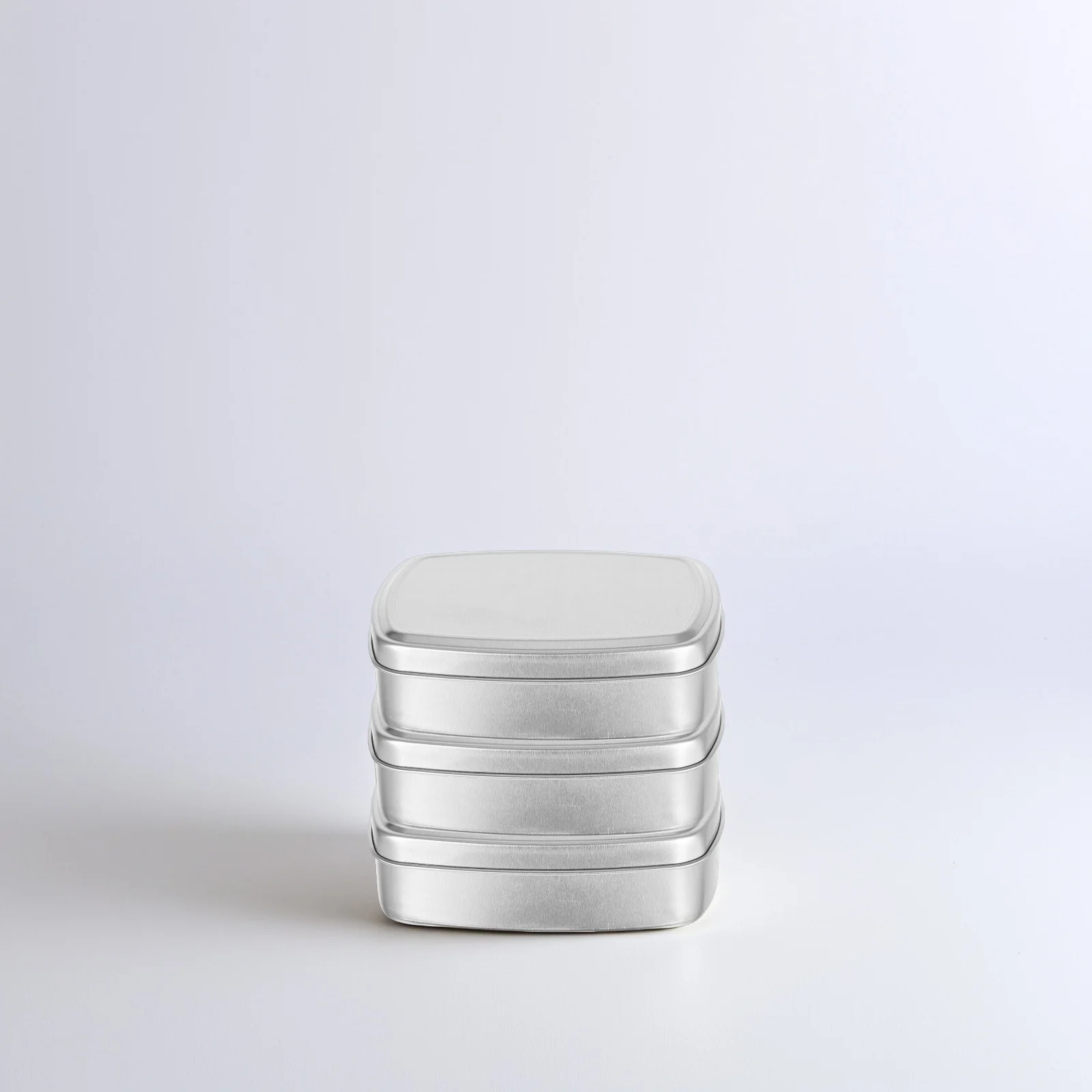 

3pcs Aluminum Soap Boxes 98x72x28mm Lightweight Travel Storage Cans for Pills Mints Candies Teas Herbs Metal Containers