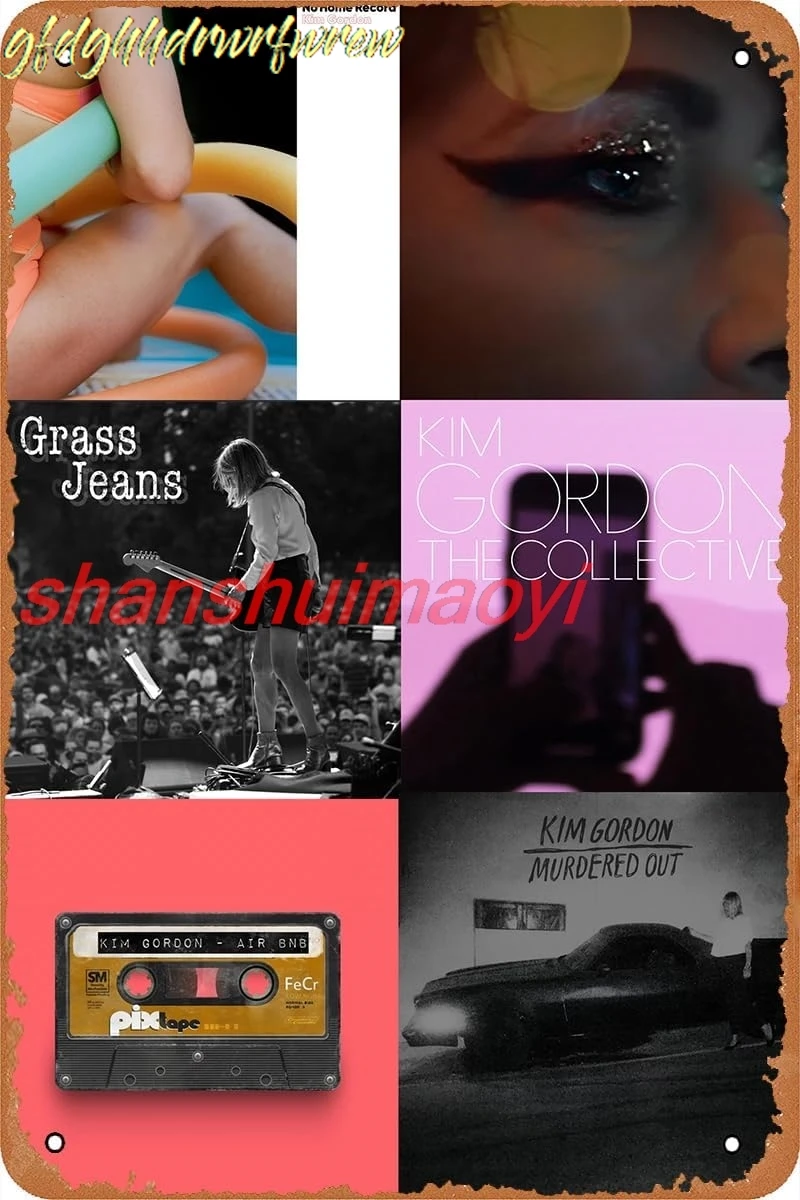 Kim Gordon Albums Poster Tin Sign Vintage Metal Sign Retro Wall Art Decor 8X12INCH sign