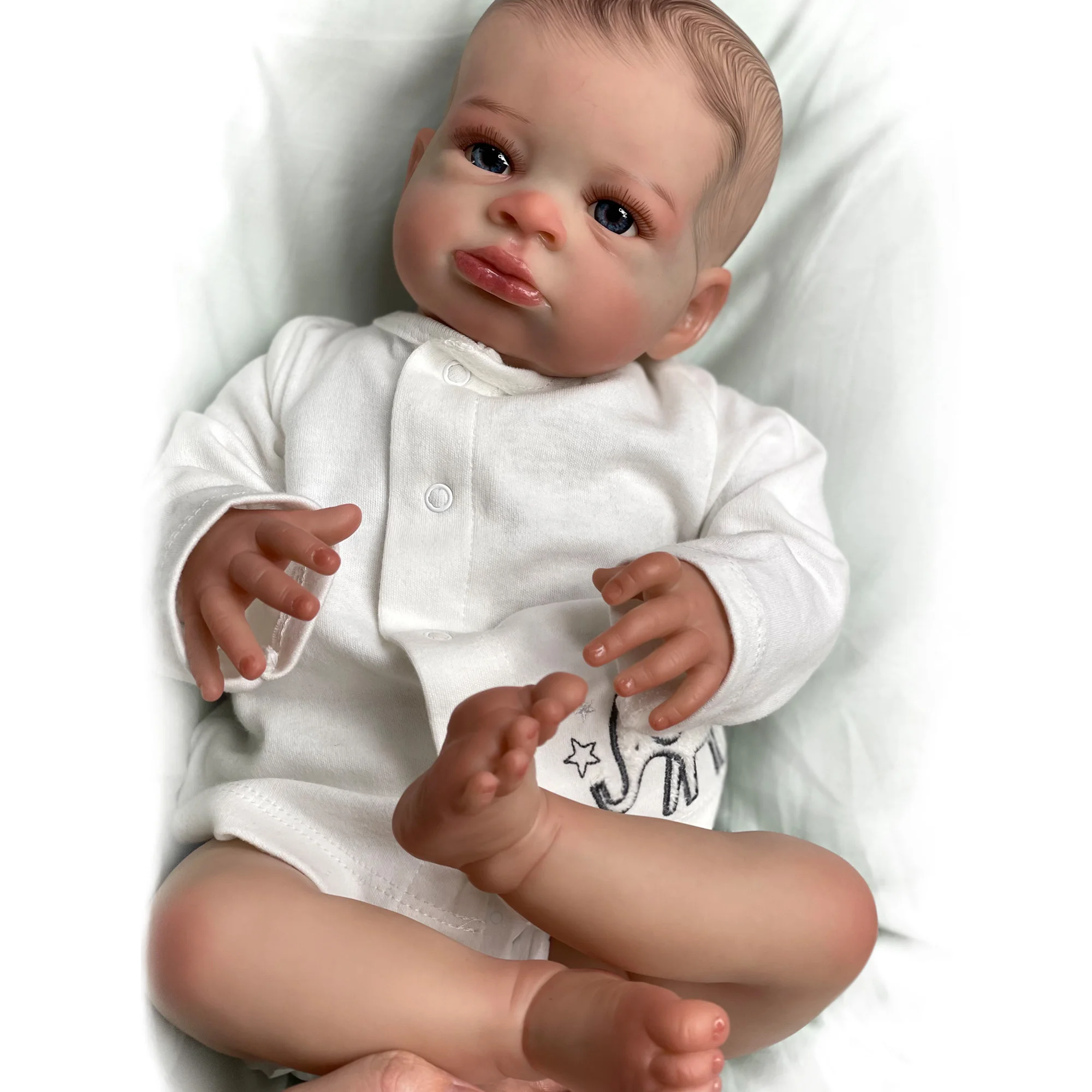 

Lanny Bebe Reborn Artist Oil Paint 45cm Handmade Soft Touch Feeling Lifelike Real Art Reborn Dolls High Quality muñecas reborn