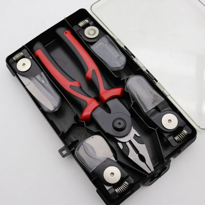 New Multipurpose Tools,Five-in-One Replaceable Plug Tool Set Multi-Function Pliers