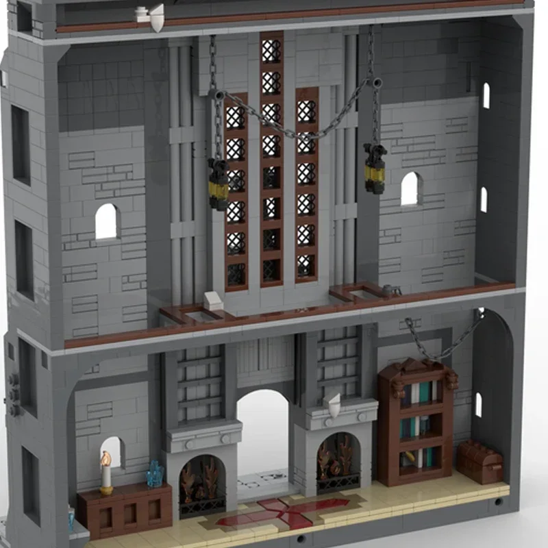 Moc Building Bricks Famous Games Model Gothic College Technology Modular Block Holiday Gifts Toys For Children DIY Sets Assembly