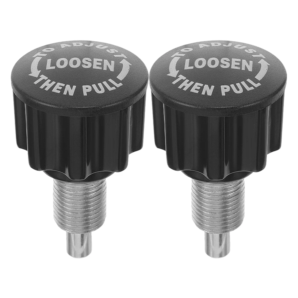 

2 Pcs Bicycle Ball Head Pull Fitness Equipment Weight Stack Exercise Machine Black Knob Replacement Parts