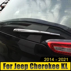 For Jeep Cherokee KL 2014 2015 2016 2017 2018 2019 2020 2021 ABS Car Rear Wiper Window Wiper Cover Trim Case  Strip Stickers