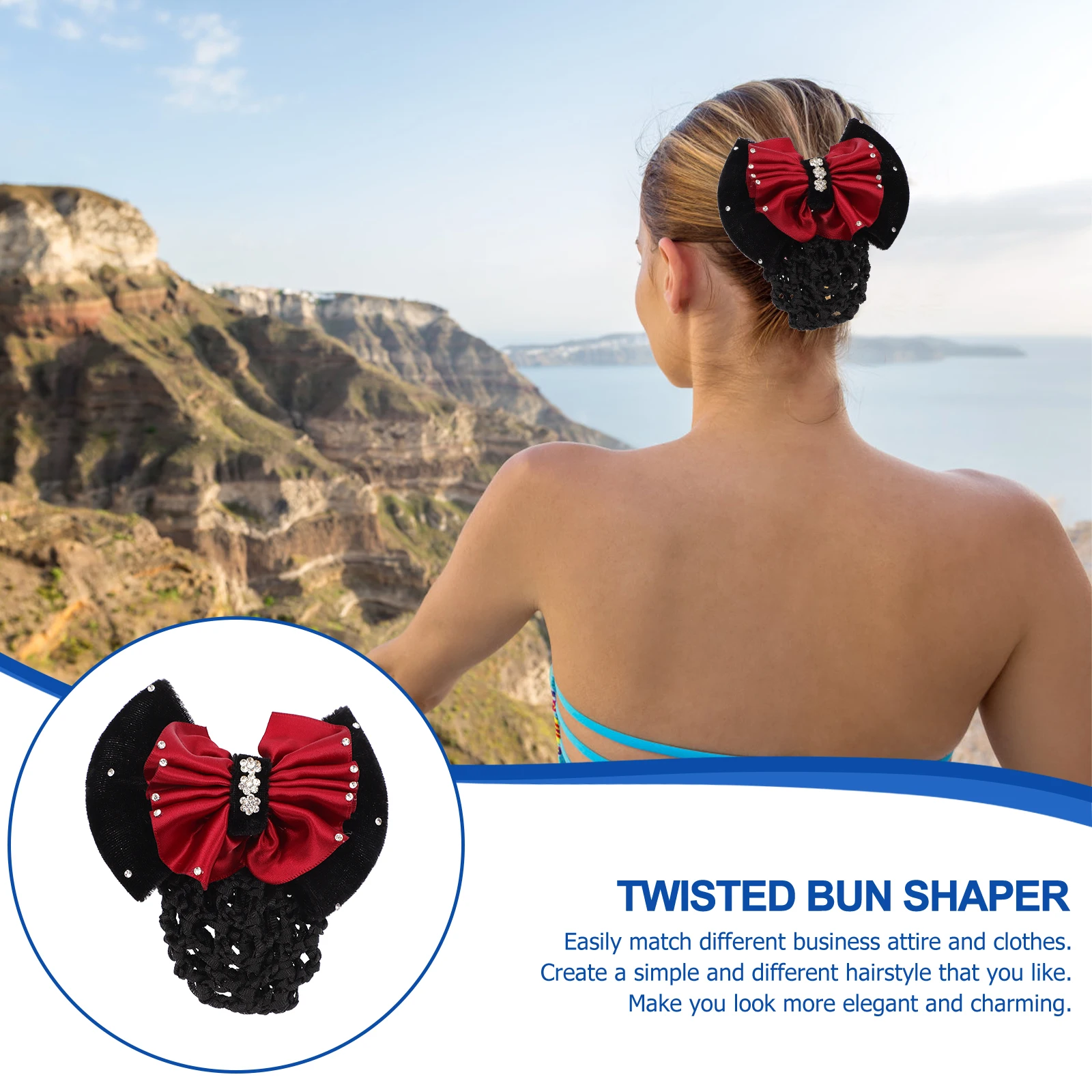 

4 шт. заколки для волос, головные уборы, профессиональные сетчатые чехлы-снуды, сетчатые сетки для волос, женская ткань, прочность воды, эластичное хранение