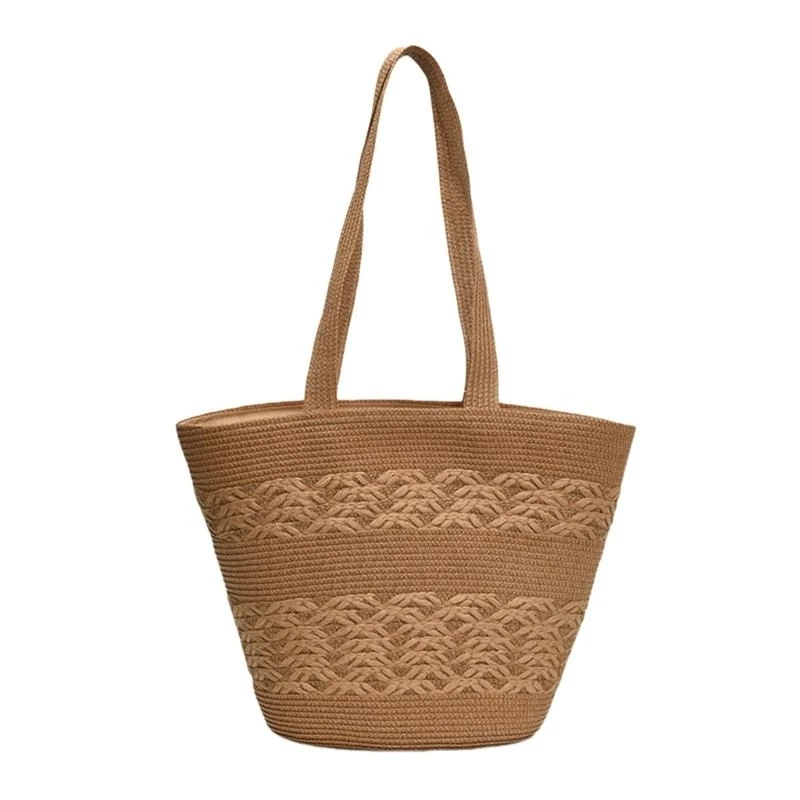 

Просторная тканая соломенная сумка на плече летняя сумочка запрещена и повседневное путешествие