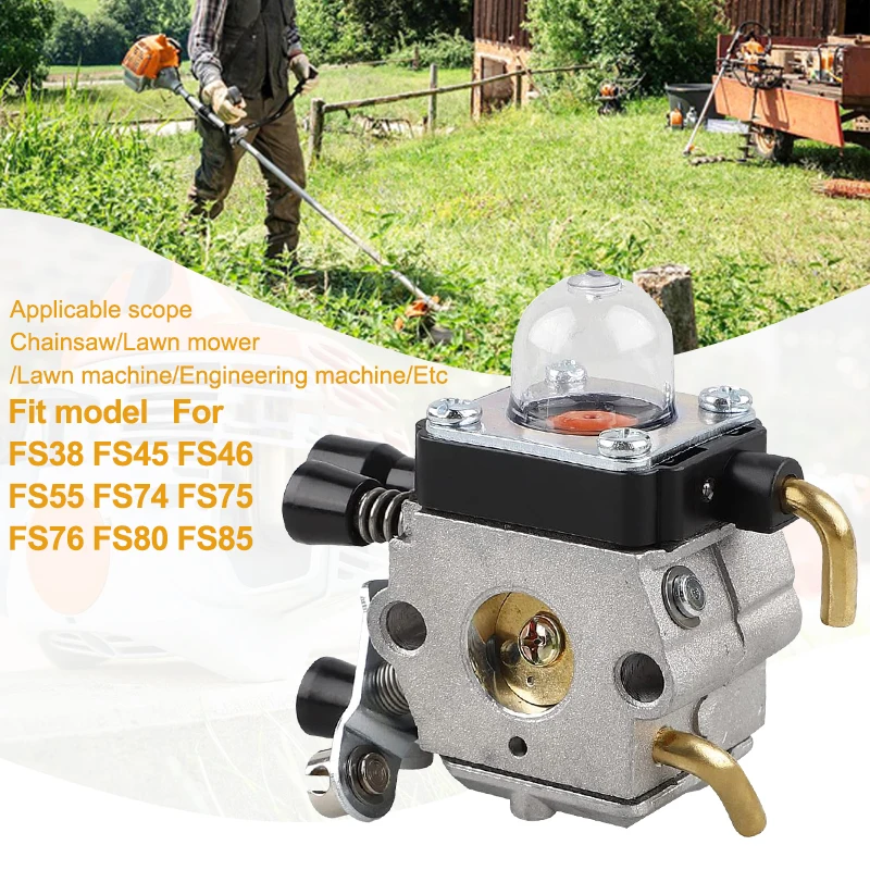 XCAN Carburetor Carb For STIHL FS38 FS45 FS46 FS55 FS74 FS75 FS76 FS80 FS85 String Trimmer Weed Eater Lawn Mower Spare Parts
