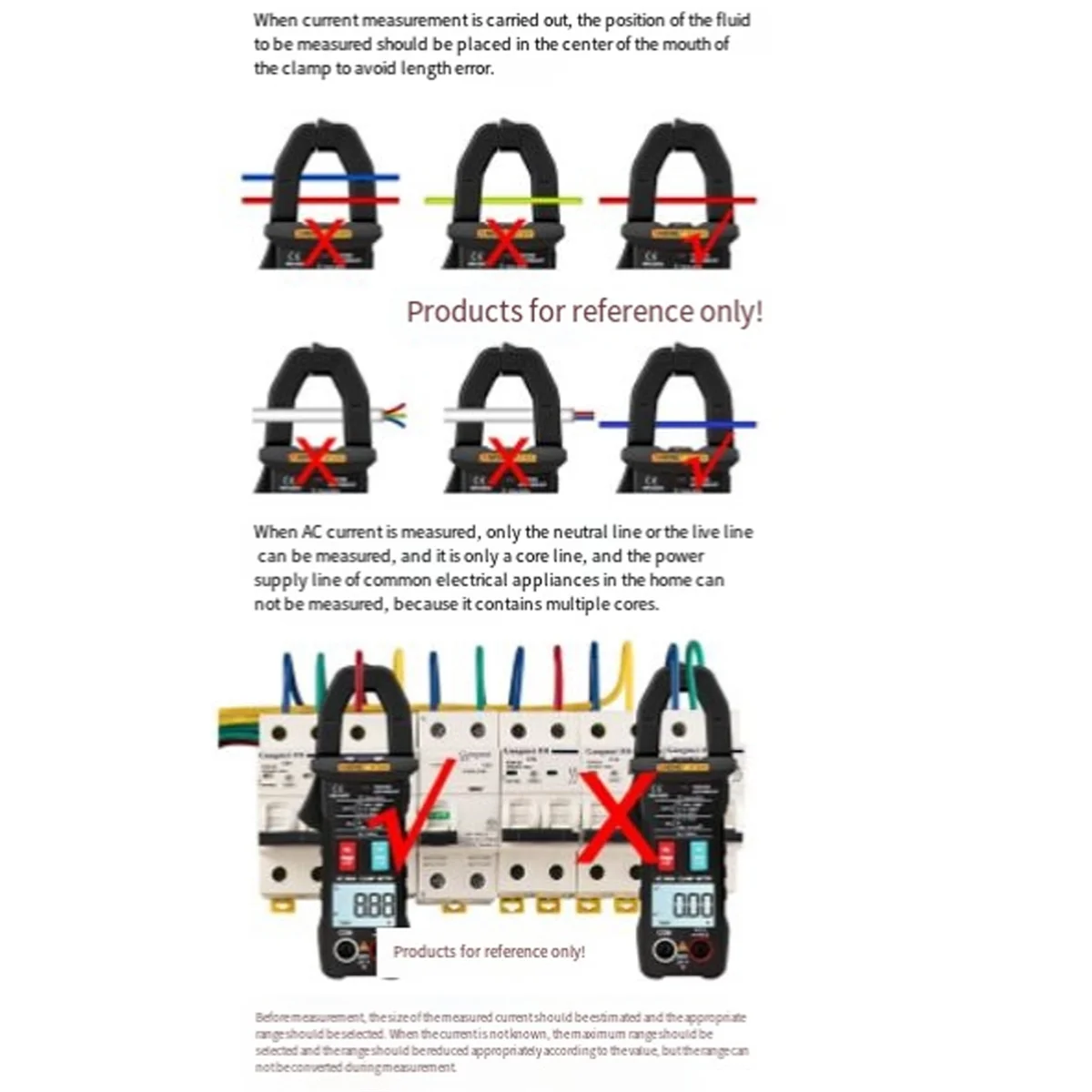 Intelligent Digital Clamp Meter High Precision Multimeter 400A AC/DC Clamp Meter Digital Display Backlight Clamp Meter