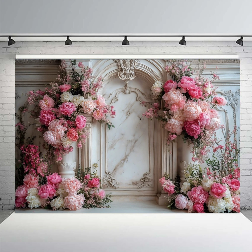 عيد الحب التصوير خلفية زهور الربيع الحب القلب بالونات 14 فبراير استحمام الطفل حفل زفاف ديكور الخلفية