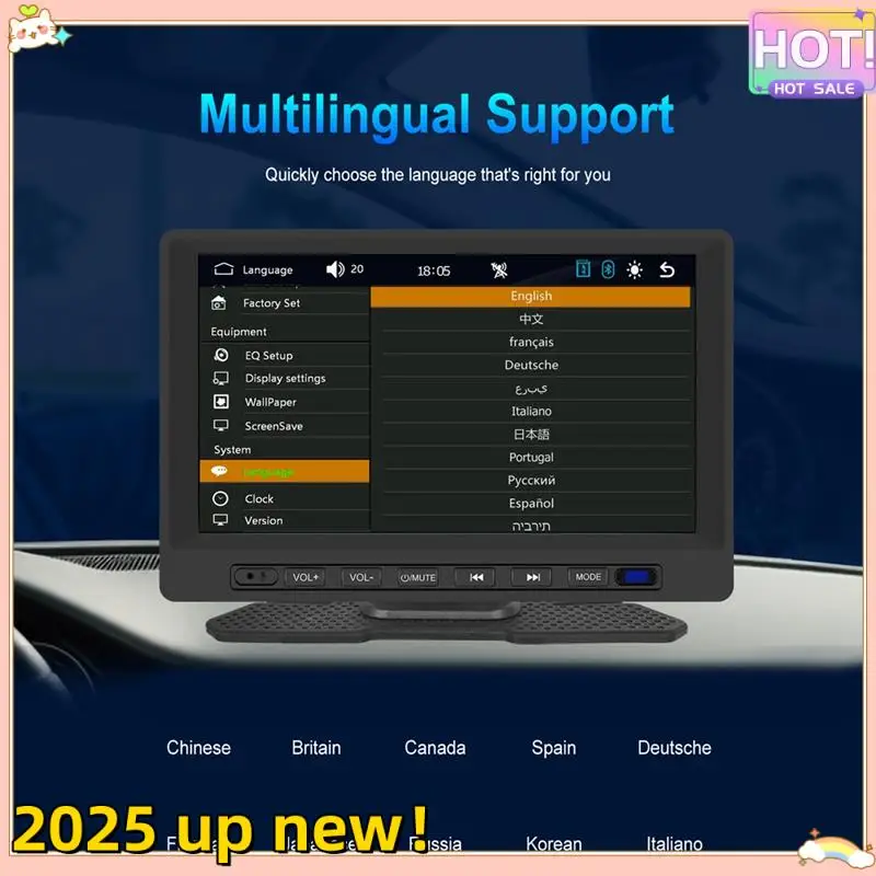 

Superior Quality-MP5 Smart Player Wireless Carplay Android Auto Car Stereo Bluetooth FM Airplay Autolink Easy To Use