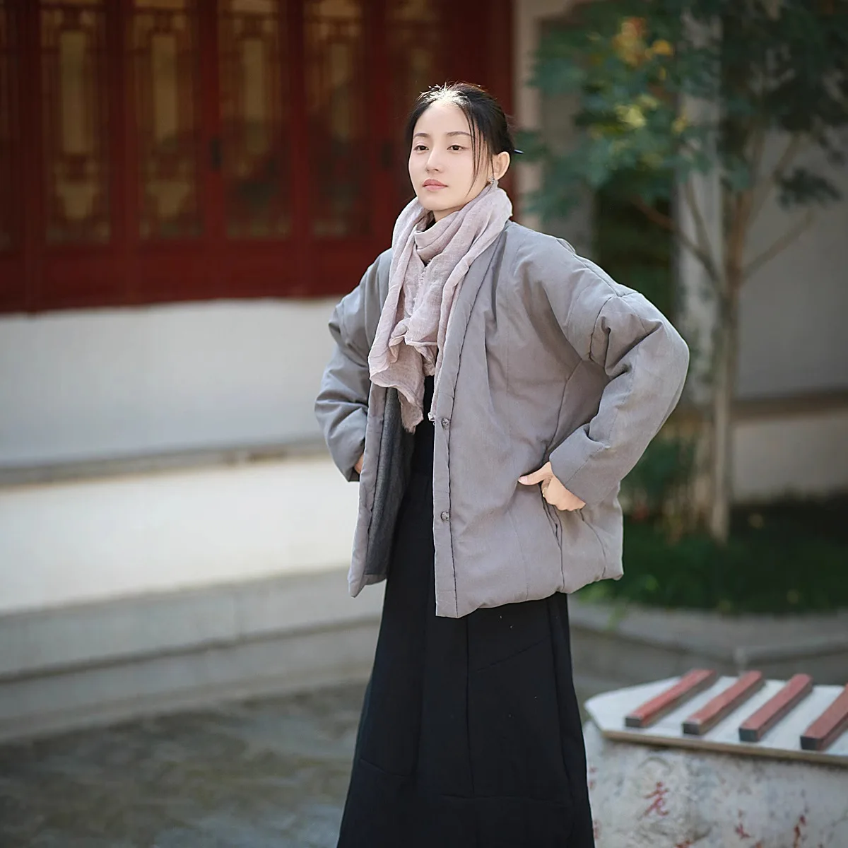 High-Quality Autumn Winter Cotton Coat Women's Harajuku Original Jacket Single-Breasted Long-Sleeved Top Parkas All-match Coats