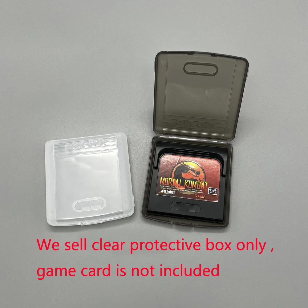 100PCS Protective  Cover  Game cartridge game card display box For Sega GameGear GG Card storage  Case