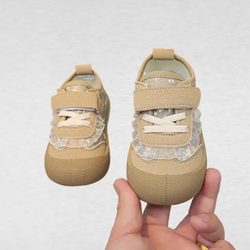 

Spring Autumn kindergarten shoes boys girls breathable canvas shoes baby soft soled anti slip floor shoes entering kindergarten