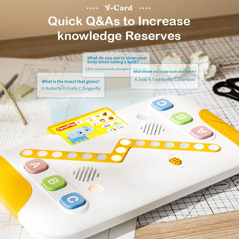 Educational Children's Learning Machine Early Enlightenment Quiz Competition Toy Answer Card Insertion Machine for Kids