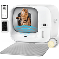 Amicura Cura 3 Self-Cleaning Cat Litter Tray Automatic Cat Litter Tray Odour Control TÜV-Certified App Control 60 L Large