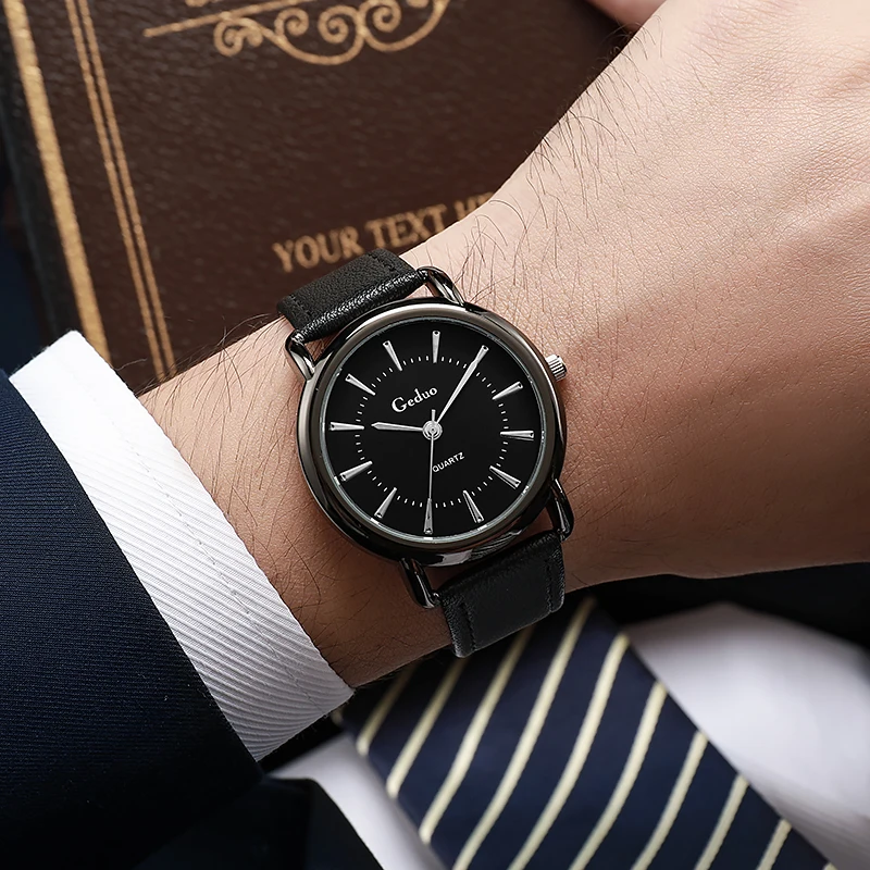 Simple Casual Men Wristwatch 2023 New Arrival Luxury Brand Top Quality Leather Band Quartz Watch Men Sport Watch Relogio Saat