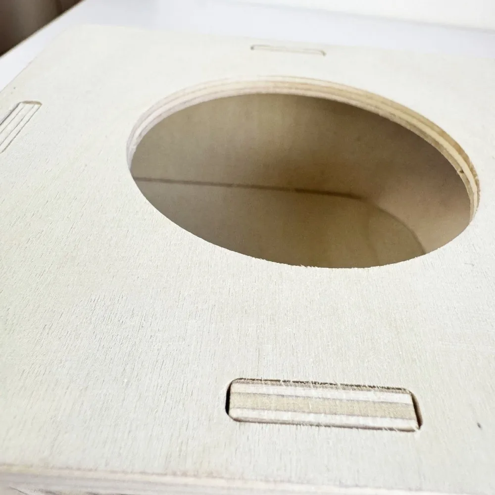New Wooden Hamster House Stackable Detachable Hamster Villa Climbing Structure Chew-Resistant Rodent Hiding Corner Pet Play Area