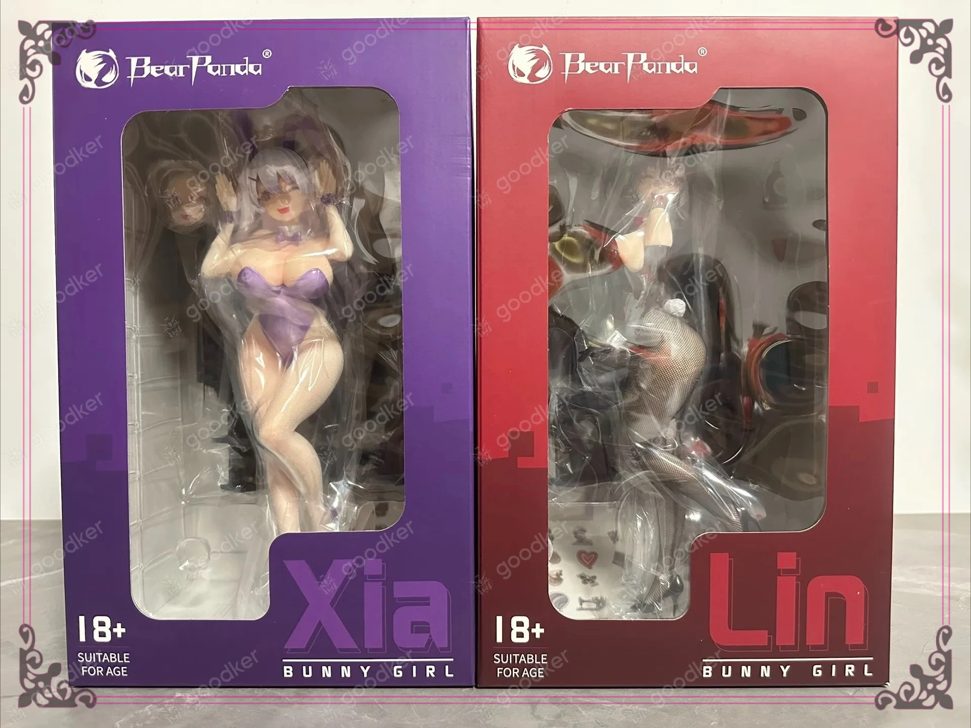 

Original BearPanda Bunny Girl Asanagi Rin Xiya Temperature Paint & 3D Crystal Eye & Creative Scene Models Series