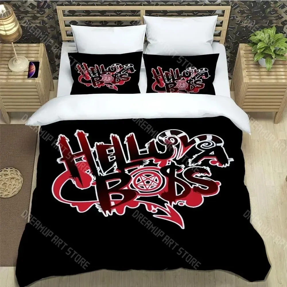 2026 Helluva-Boss Cartoon Bedding Sets Exquisite Bed Supplies Set Duvet Cover Bed Comforter Set Bedding Set Luxury Birthday Gift