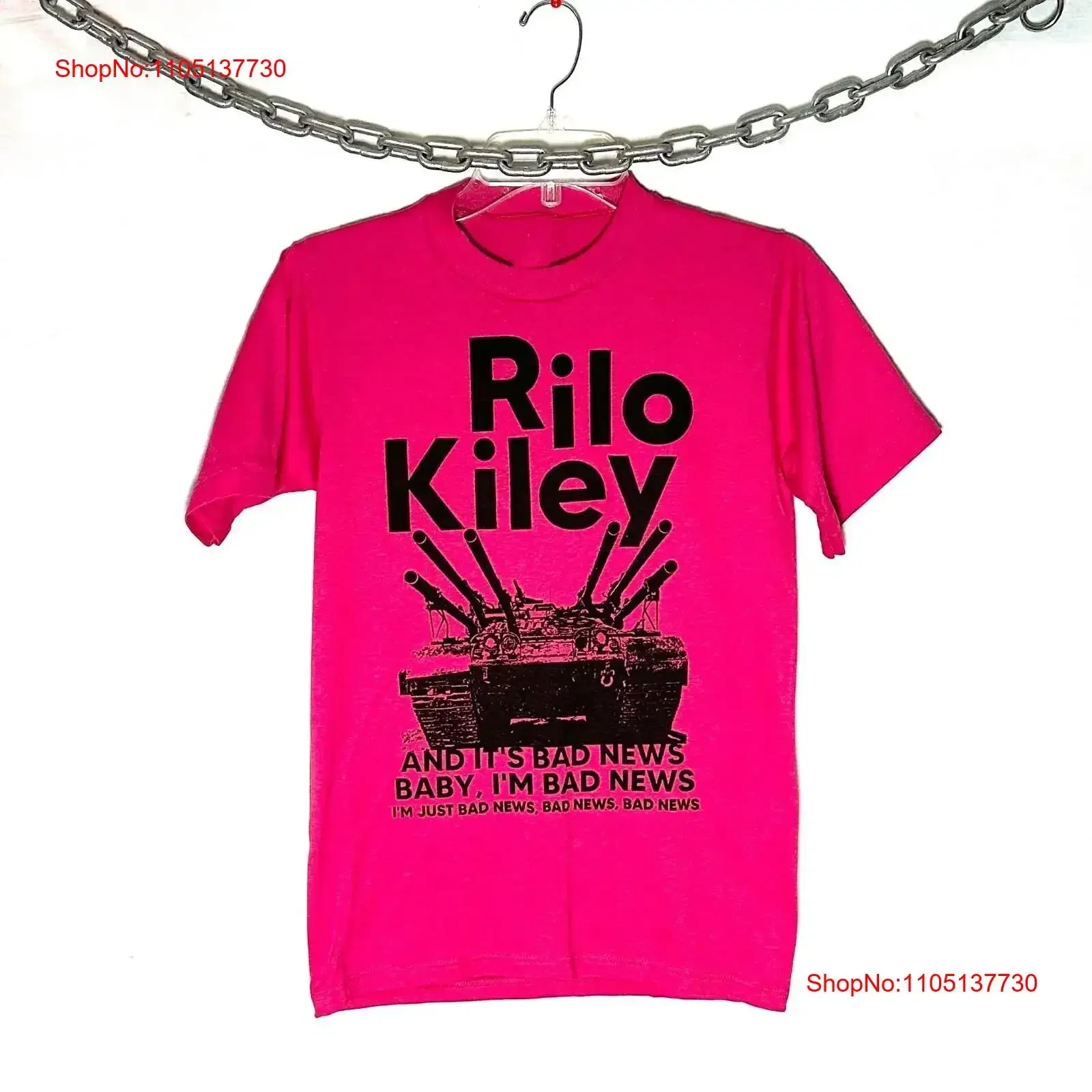 Camiseta Vintage Rilo Kiley Color rosa 100 algodón BL1415 ropa de calle de moda lavada vintage ligeramente transpirable