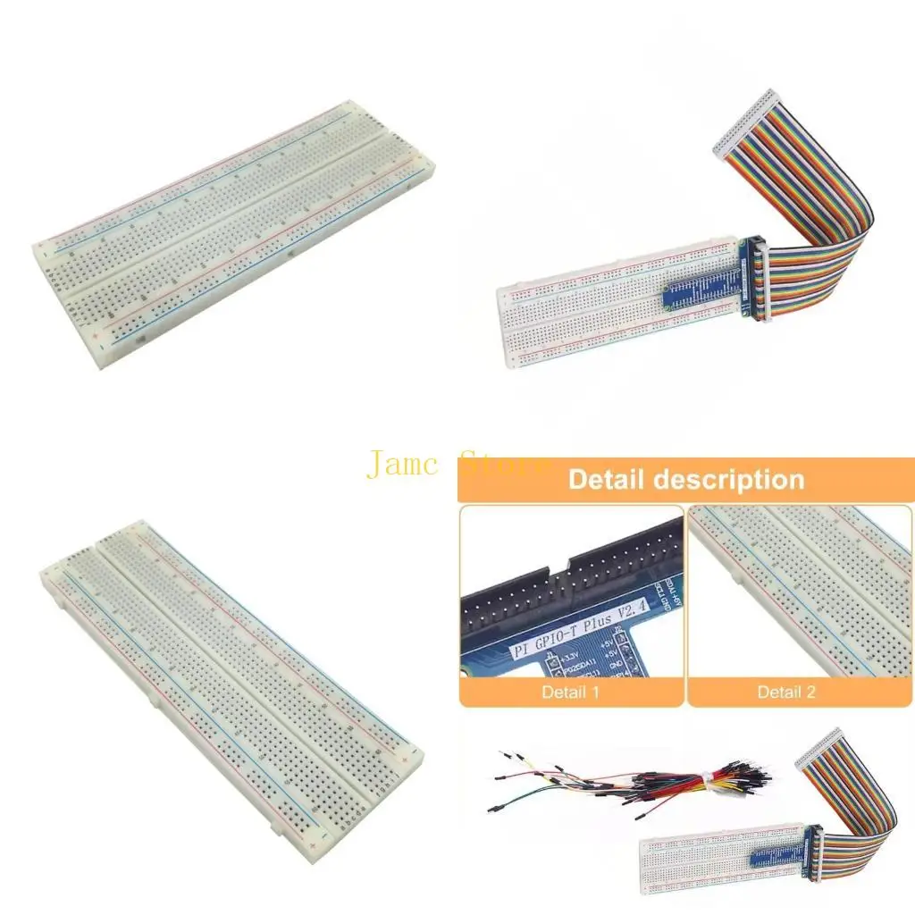 

LX0B Breadboard Sets for 5/4B/3B T Type GPIO Extension Board Adapter BreadBoard 40P