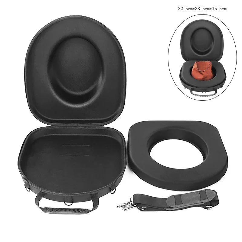 1Pc Cowboy Hat Case Carrying Bag EVA Durable Hat Storage Box Large Capacity Organiser Travelling Portable Shoulder Bag