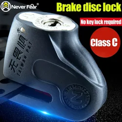 Fearless Bloqueo de freno de disco para motocicleta, candado antirrobo para coche eléctrico, bloqueo de disco, batería de coche, candado para bicicleta de montaña