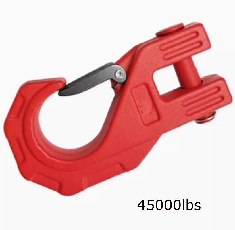 Electric winch hook rope sheep horn trailer off-road modification Wrangler self rescue trailer towing shackle