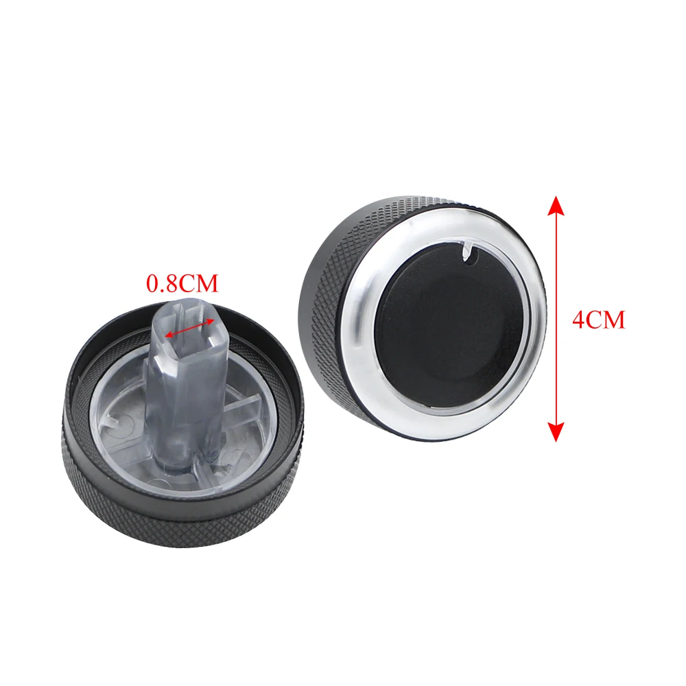 3pcs/set Aluminum Alloy Air Conditioning Knob for Geely Panda 2009 - 2017 Heat Control Switch Ac Knob Car Accessories