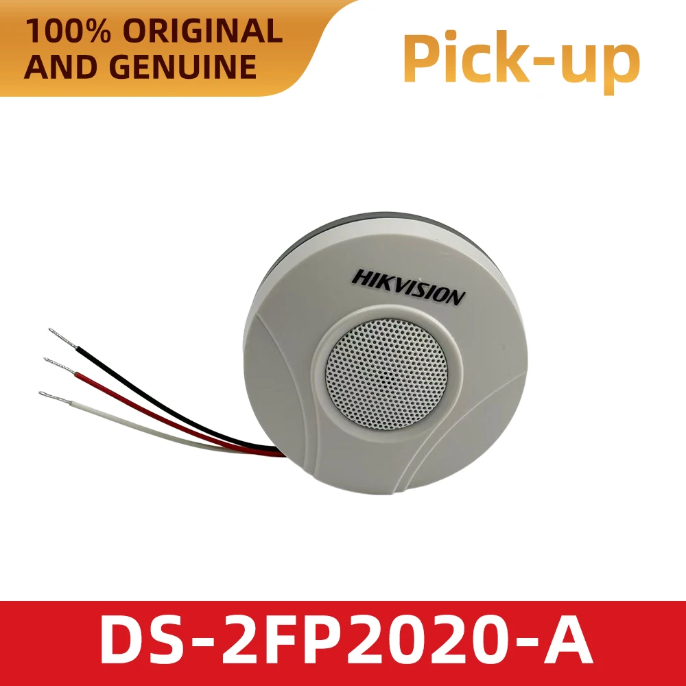 Original Hikvision DS-2FP2020-A Pickup Microphone FCC CE RoHS High Sensitivity Omnidirectional Audio Pickup for IP Camera