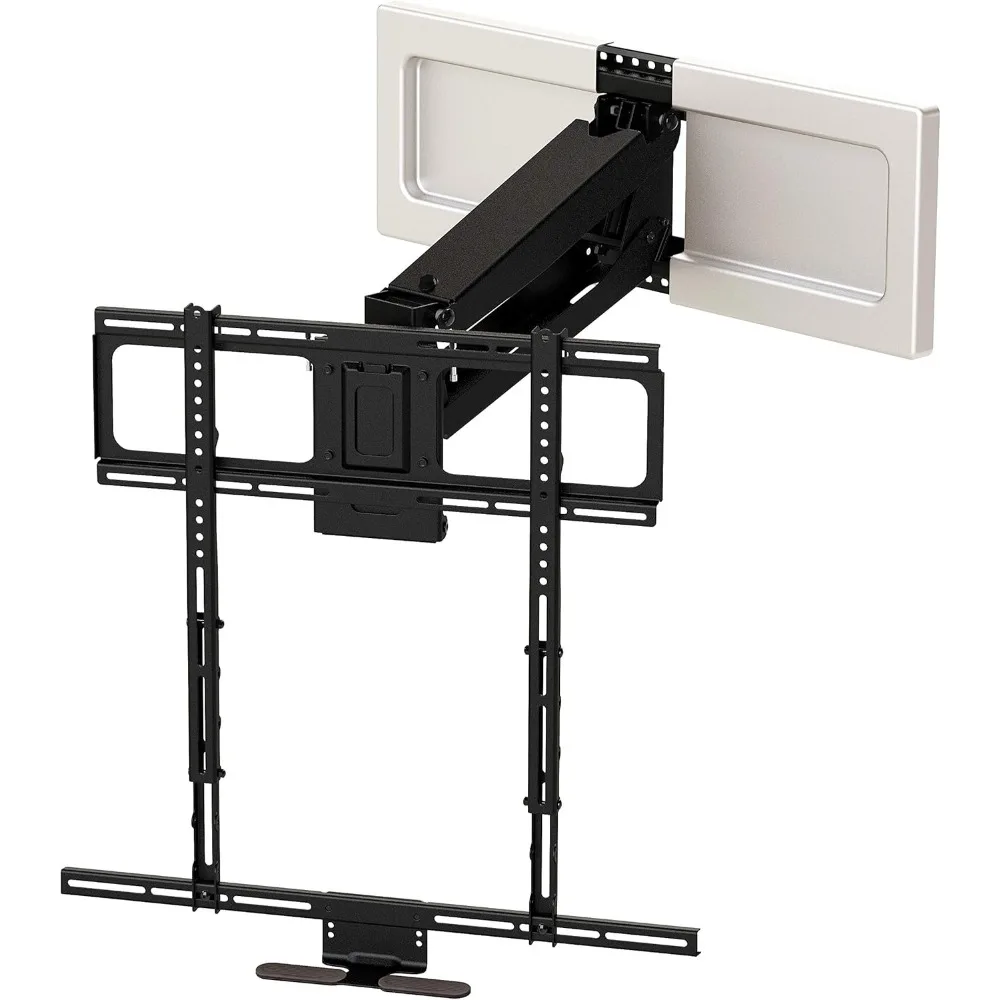 MM540 Soporte para TV extraíble sobre el chimenea para televisores con pantalla de 40" a 80" a 90 lbs, con enderezamiento automático patentado, topes ajustables