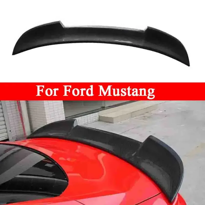 

For Ford Mustang 2015-2022 MMD Style Carbon Fiber Tail fins Spoiler Rear Trunk Spoiler Guide Wing upgraded body kit