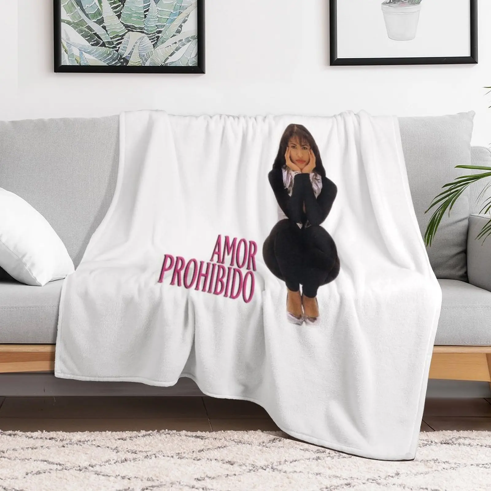 Selena Quintanilla Amor Prohibido Throw Blanket Luxury Designer Single Blankets