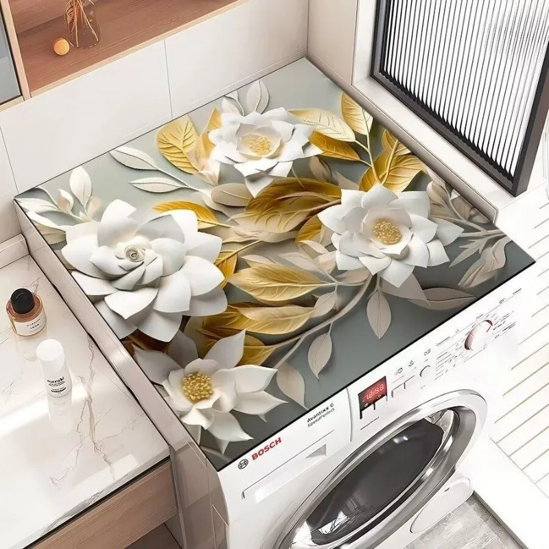

Luxury European Style Washing Machine Drain Pad Placemat for Dining Table Dish Drying Coffee Table Decor Kitchen Sink Drain Pad
