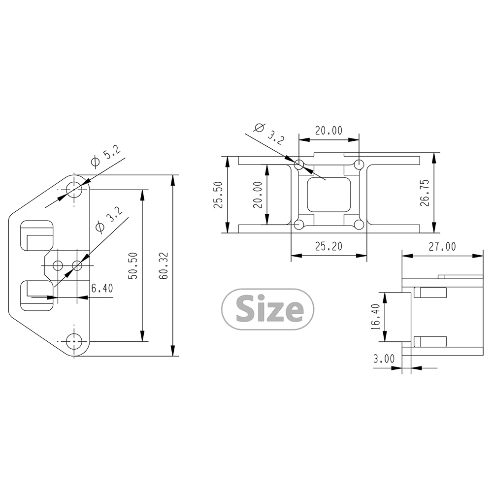2Pcs CNC Aluminum Y Gantry Guide 3D Printing Accessories for Ultra-High-Speed for VzBoT 3D Printer Lightweight