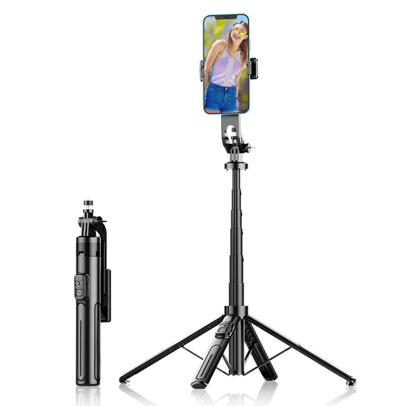 COOL DIER 2025 Nowy Statyw do Selfie z Funkcją Trójnóg do Telefonów Komórkowych, Przenośne Statywy do Telefonów z Kamerą dla iPhone Samsung Huawei Xiaomi Smartphone — zdjęcie produktu 7