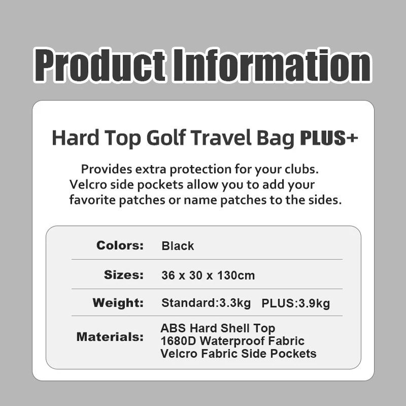 PLAYEAGLE 2025 New Model Suitable For Golf Aviation Bag Nylon Hard Shell Travel Bag With Wheels Unisex Airplane Checked Bag