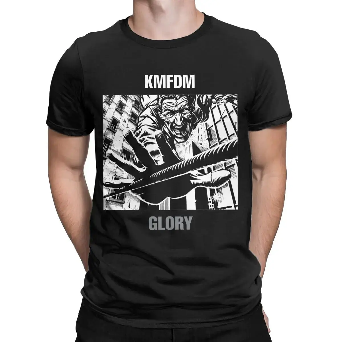 KMFDM T-Shirt Men Novelty Cotton Tee Shirt Crew Neck Short Sleeve T Shirts Birth