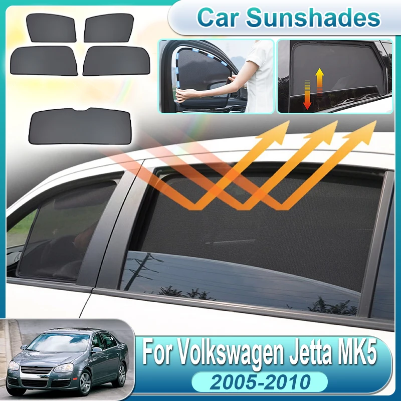 

For Volkswagen VW Jetta MK5 Accessories 2005-2010 Sedan Bora Vento A5 1K Car Skylight Sunshade Mesh Front Sun Shield Accessories