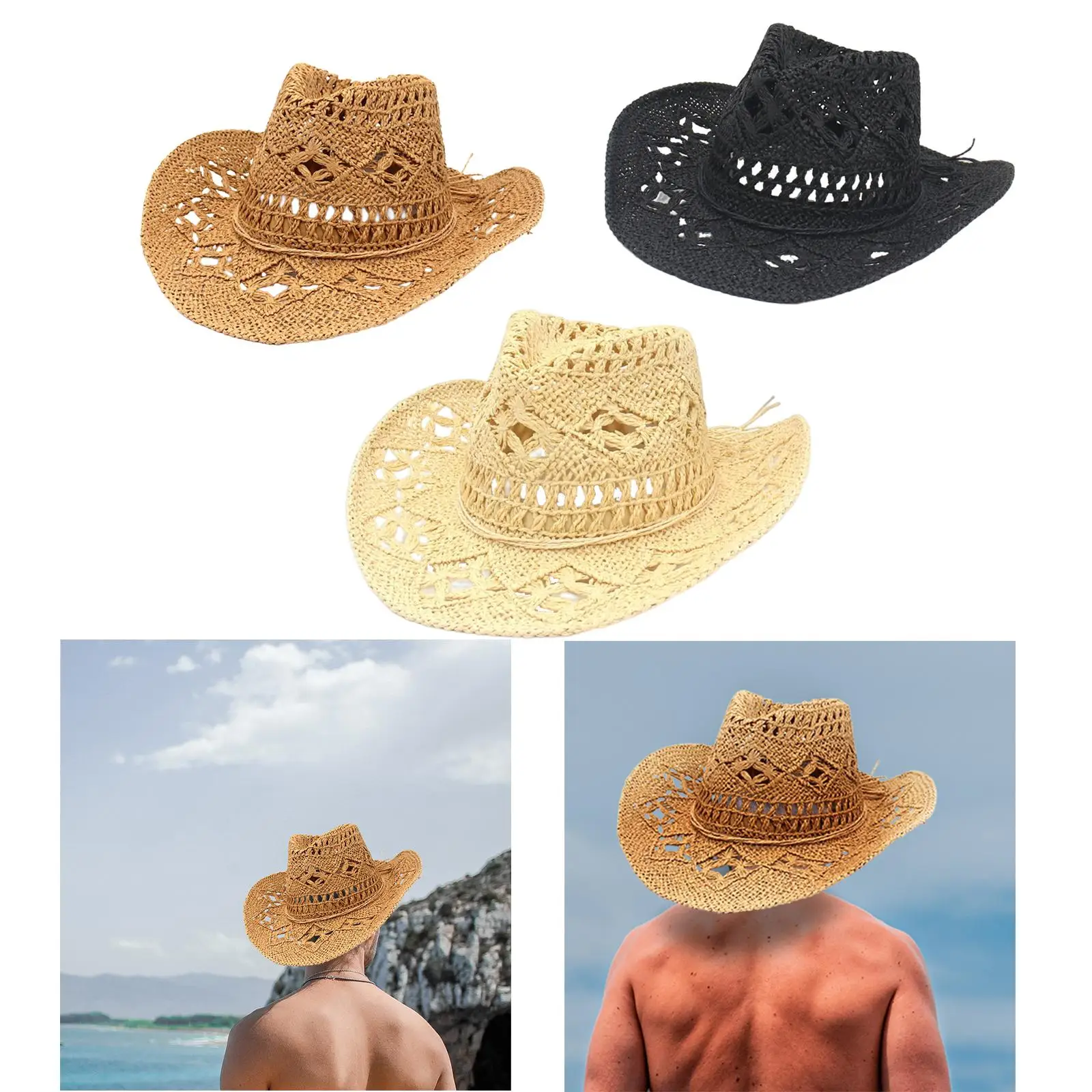 Chic Wide Brim Straw Sun Hat for Women - Stylish Outdoor Protection