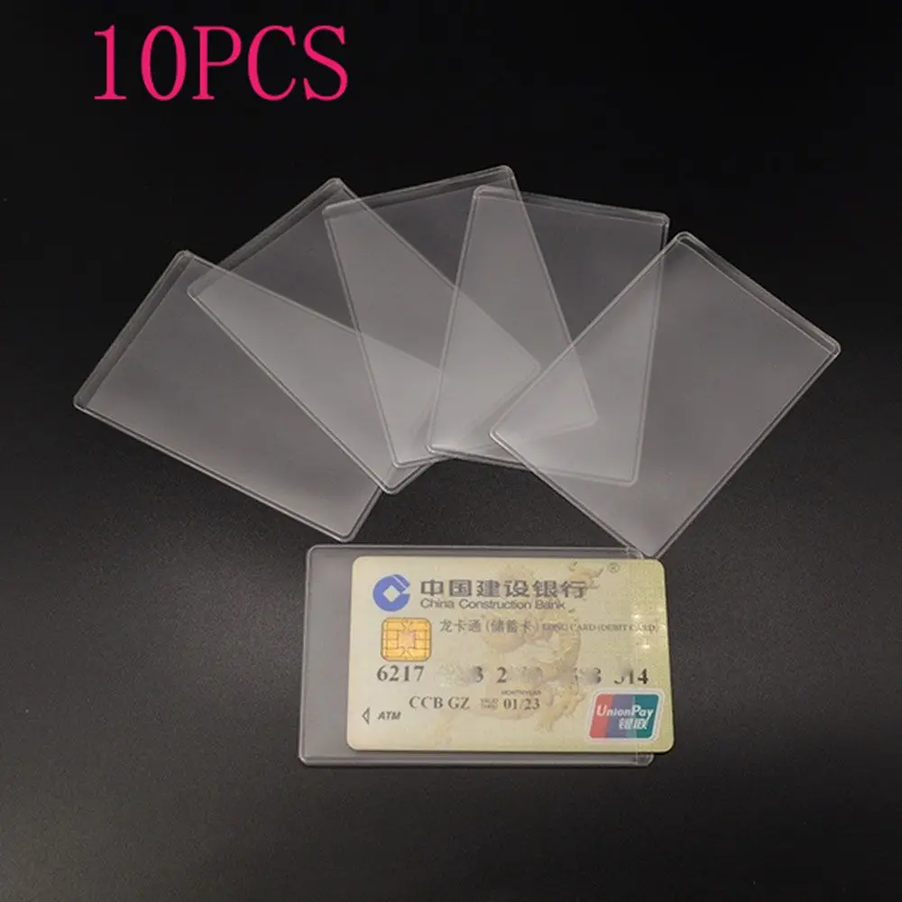 Professional Casual PVC Protect Credit Cards Anti-magnetic Bank ID Card Sleeve Card Case Card Cover ID Card Holder