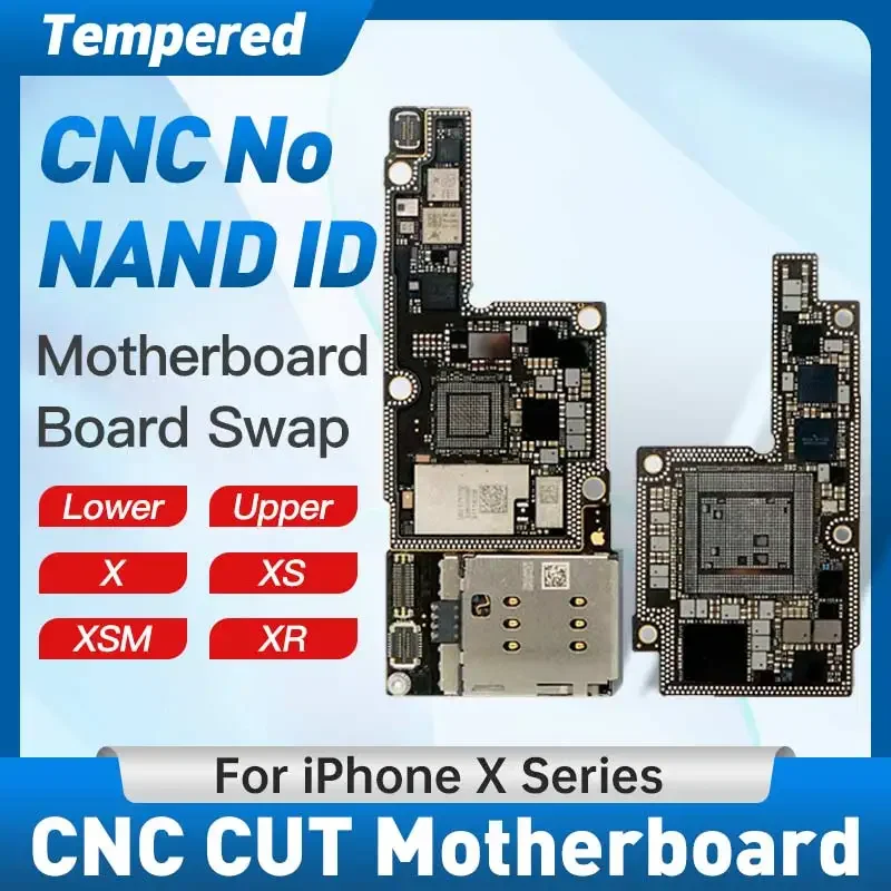 CNC CUT Motherboard For iPhone X XS XS Max XR Drill CPU Baseband Mainboard Upper Lower CPU Logic board Remove Use For Swap tool