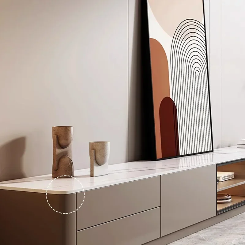 حامل تلفاز لغرفة المعيشة الجمالية، شاشة مركز الترفيه، خزانة تلفزيون إيطالية حديثة، مجلة فاخرة، أثاث منزلي من Muebles