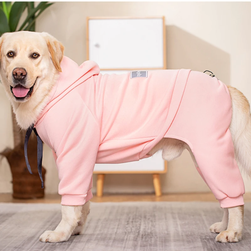 

Winter Dog Clothes Sport Hoodies Sweatshirts Warm Coat Clothing for Golden Retriever Labrador Big Dogs Cat Pets Puppy Outfi