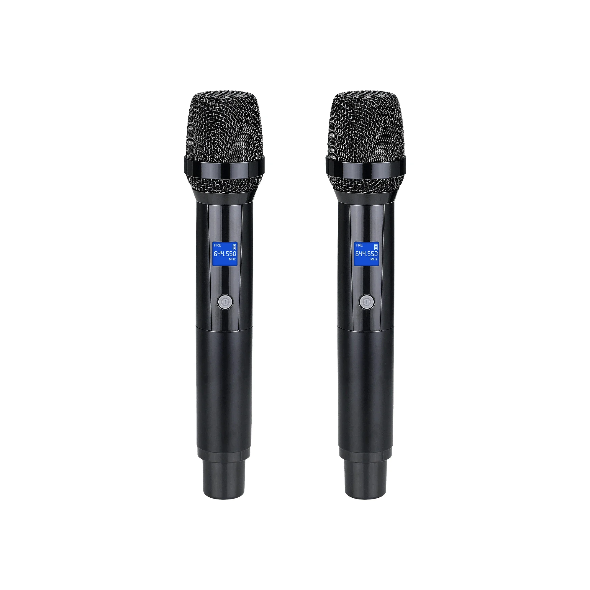 

Accuracy Pro Audio UHF-217 Silver Handheld Microphone Portable Karaoke System Audio Accessory Wireless Microphone