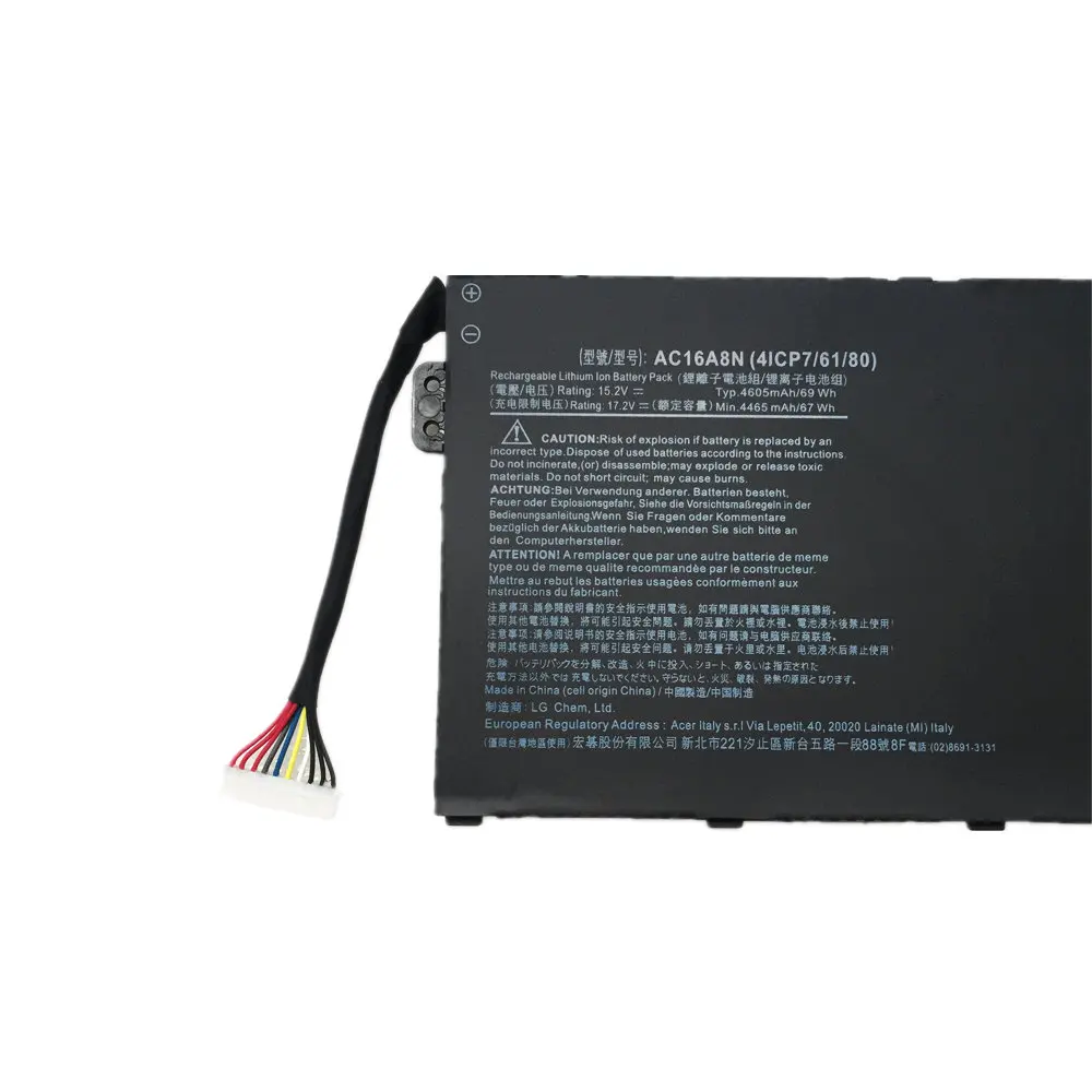 NEW AC16A8N 4ICP7/61/80 Laptop Battery For Acer Aspire V17 V15 Nitro VN7-593G VN7-793G VN7-793G-73YP 78E3 VN7-793 717L