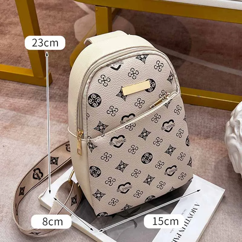 المرأة Crossbody حقيبة صدر جديدة 2024ladeis حقيبة المرأة Crossbody حقيبة مطبوعة حقيبة صدر للرجال