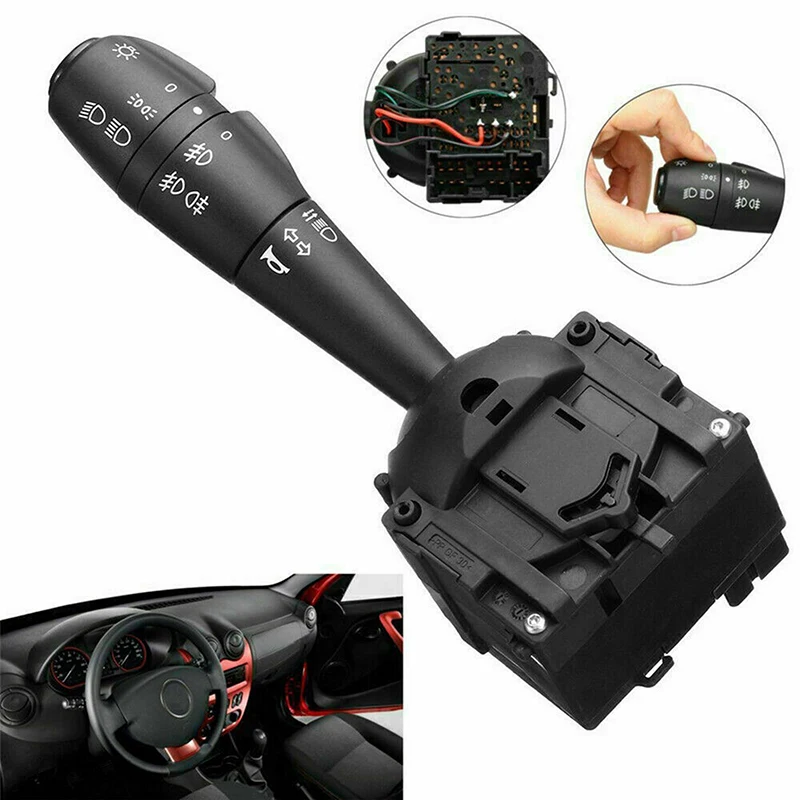 Car Turn Signal Light Steering Column Switch Black #8201167988 Fit For Dacia Dokker Duster Logan Lodgy Sandero 2012 2013-2016