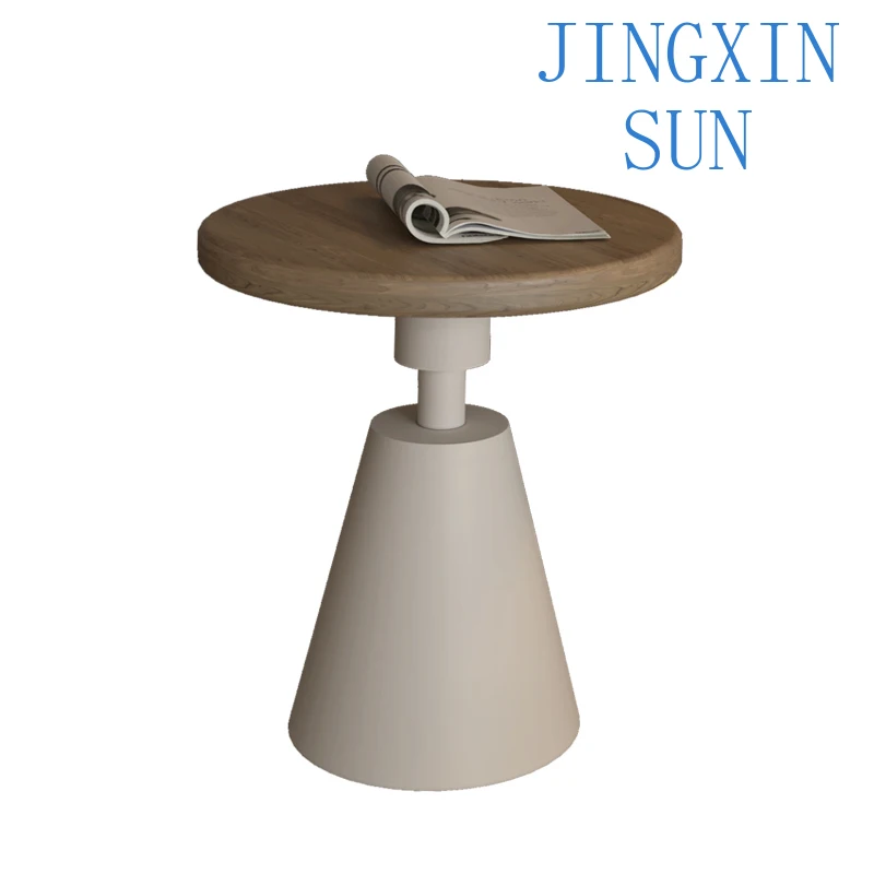 Cream Wind Sofa Side Several Hotels Milk Tea Shop Meeting Guests To Negotiate Small Round Table Solid Wood Modern Simple