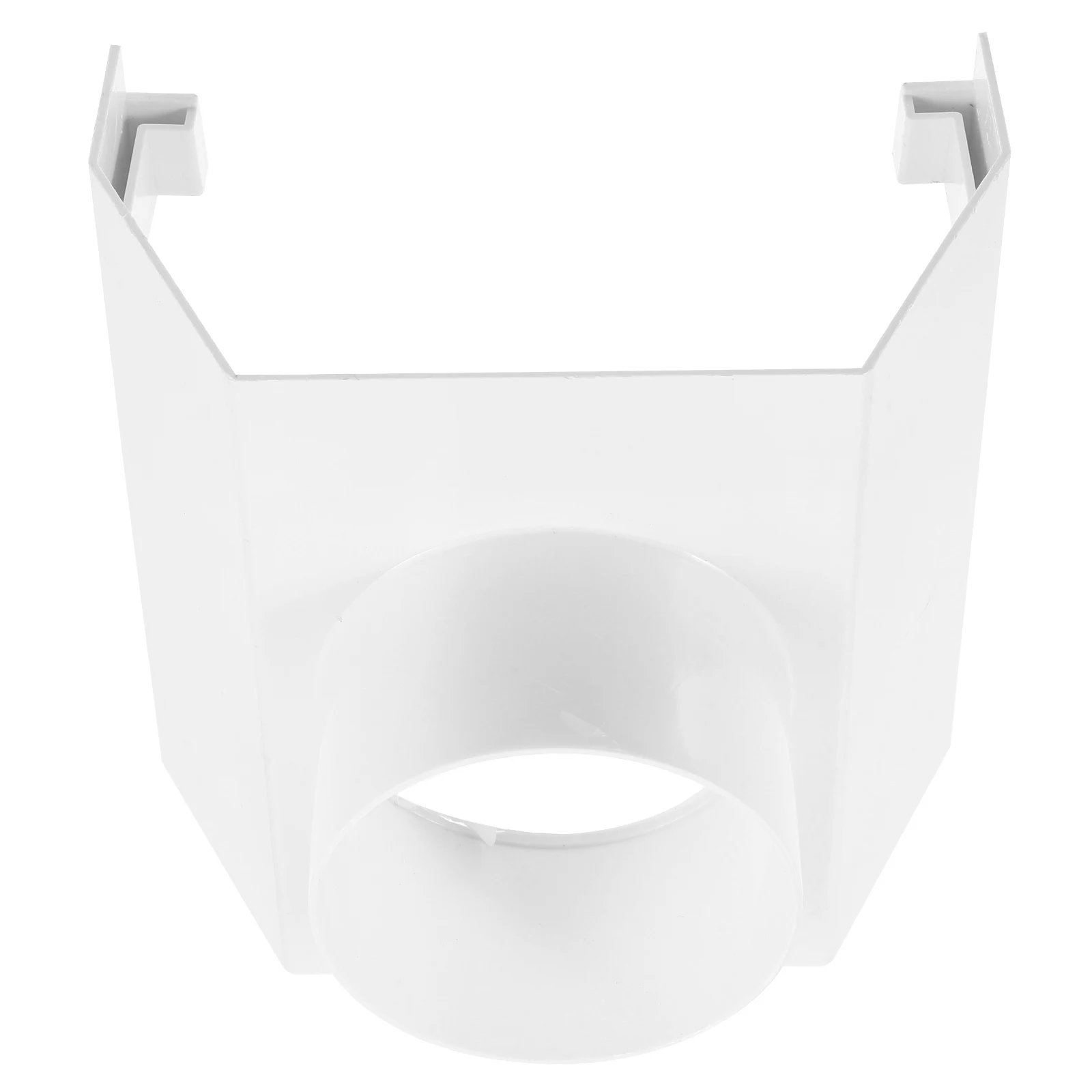 

PVC Roof Gutter Downspout Connector 160x75mm Rainwater Drainage Fitting Easy Install Outdoor Accessories Plastic Adapter Gutters