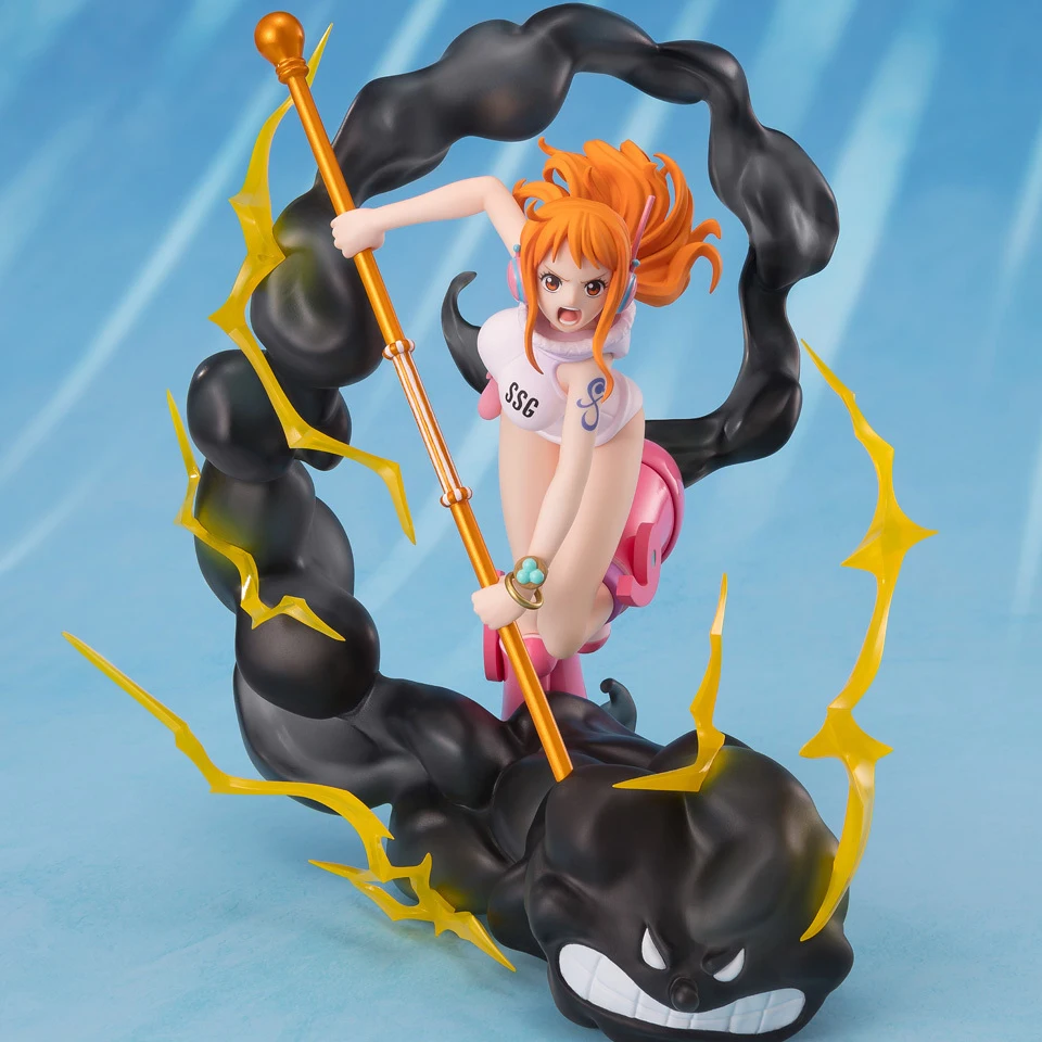 Figura Original de una pieza genuina, Figuarts ZERO EXTRA BATTLE Nami, figura de Anime Original, muñeca coleccionable en miniatura, estatuilla, regalo ornamental